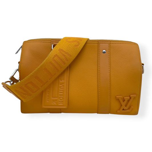 LOUIS VUITTON CITY KEEPALL AEROGRAM CROSSBODY BAG MUSTARD | O/S, Mustard
