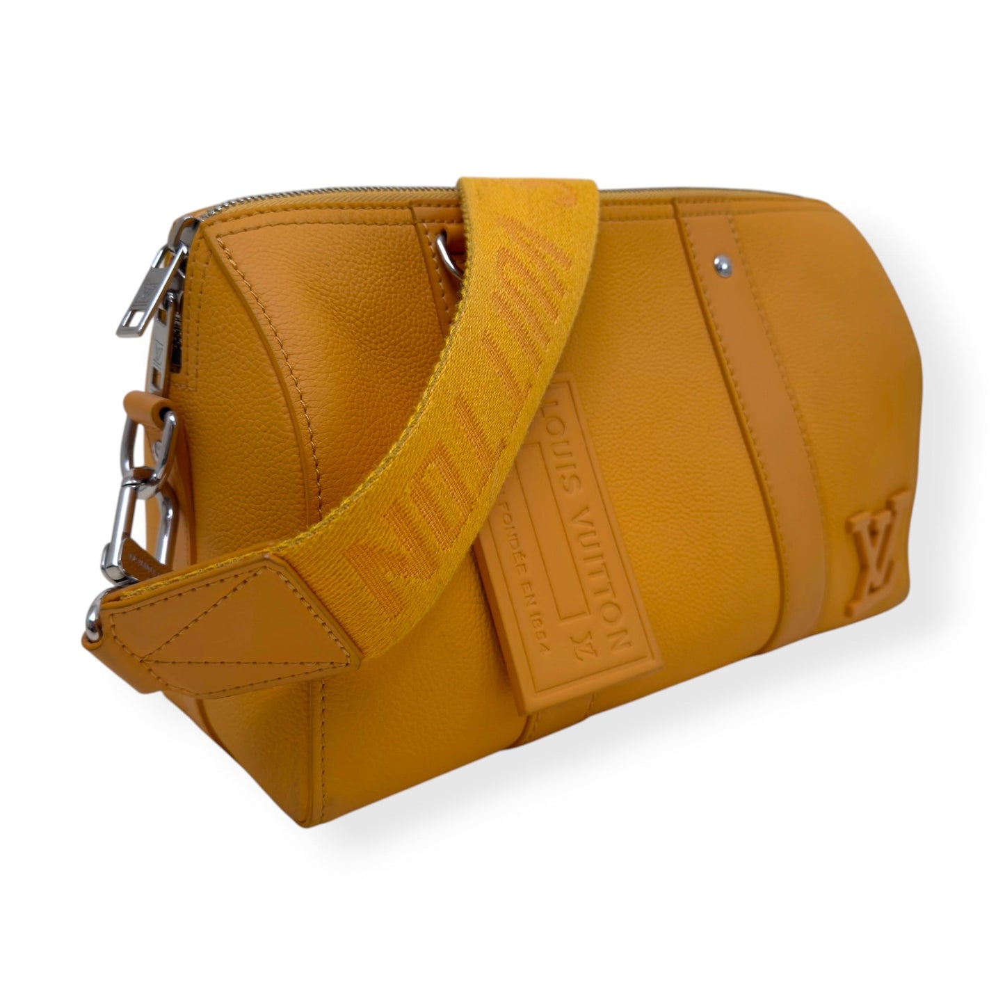LOUIS VUITTON CITY KEEPALL AEROGRAM CROSSBODY BAG MUSTARD | O/S, Mustard