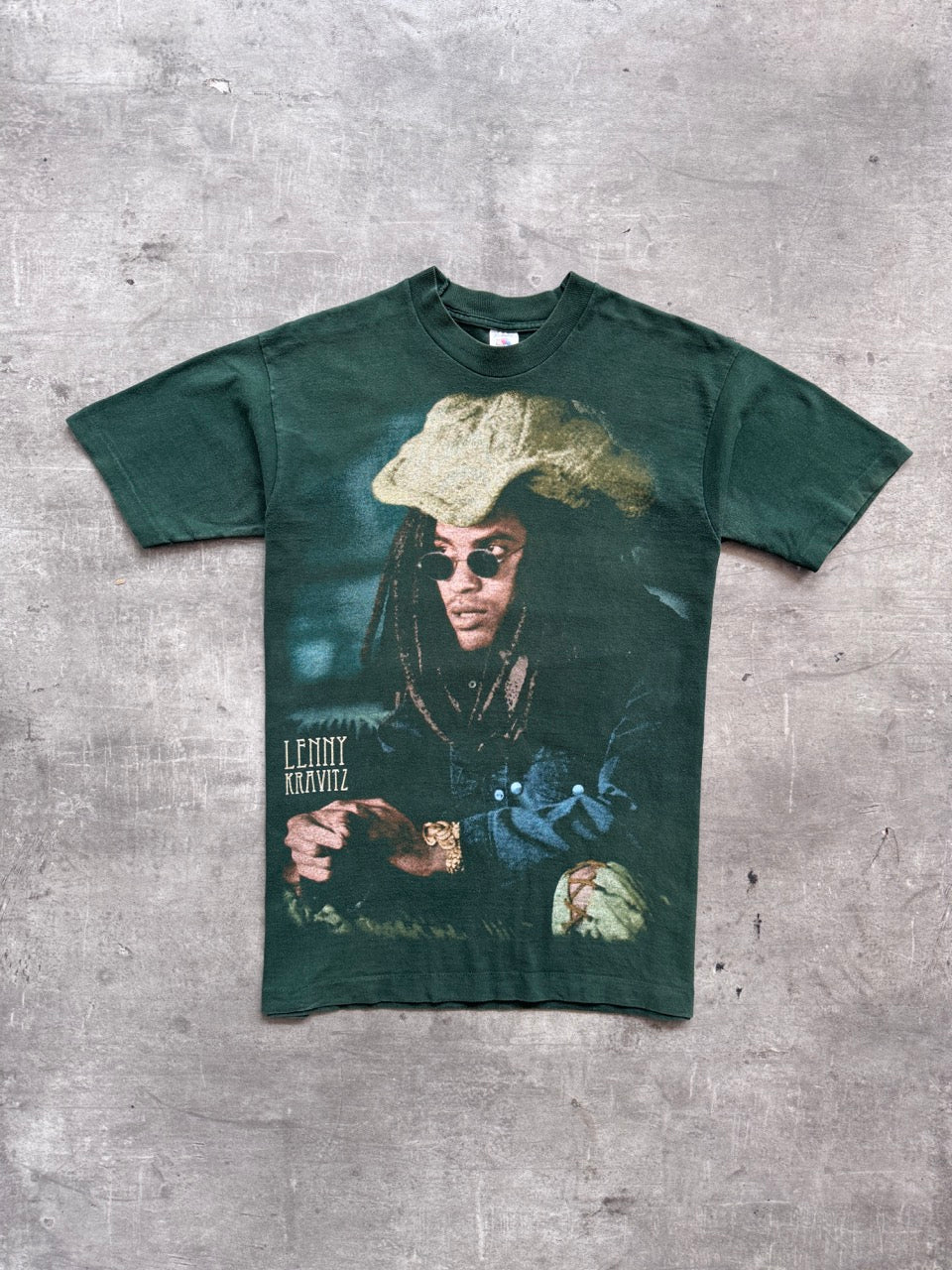 1990's Lenny Kravitz European Tour Single Stitch Graphic Tee | Large, Multicoloured
