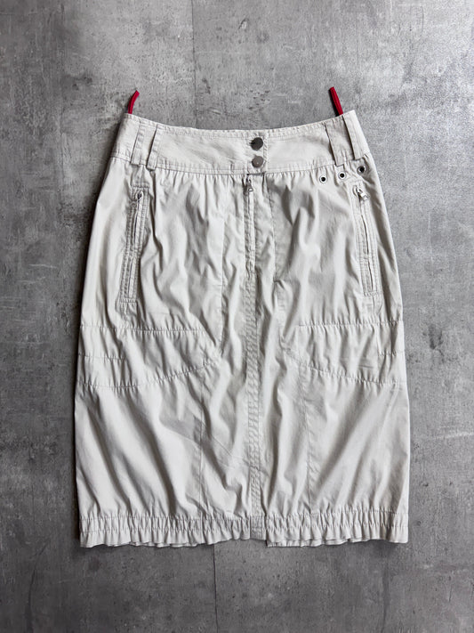 Prada Sport Nylon Stretch Utility Midi Skirt