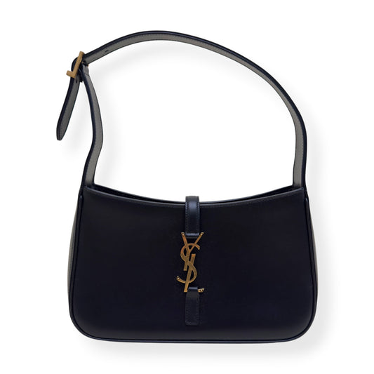 SAINT LAURENT LE 5 A 7 HOBO BAG BLACK | O/S, Black