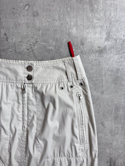 Prada Sport Nylon Stretch Utility Midi Skirt