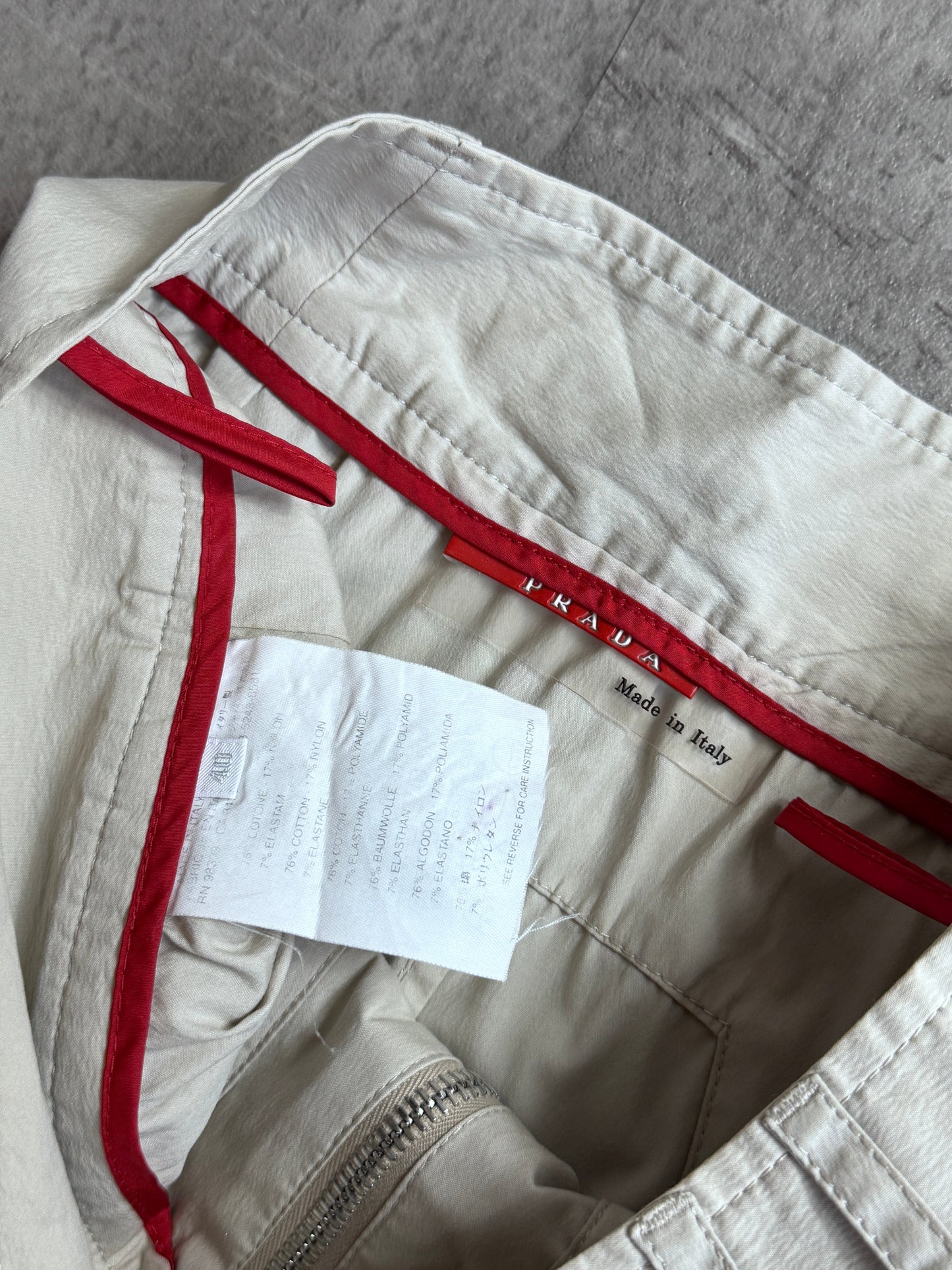 Prada Sport Nylon Stretch Utility Midi Skirt