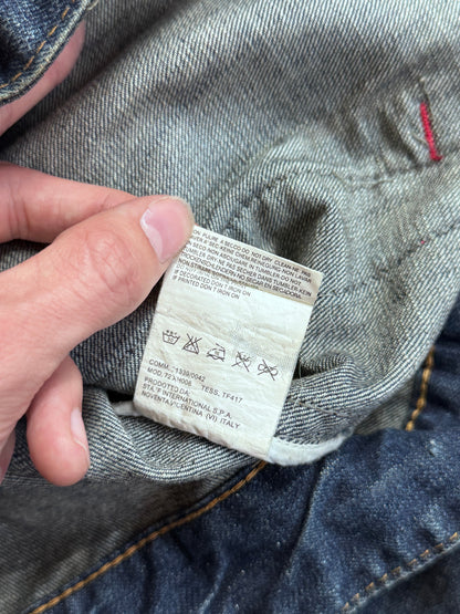 Dsquared2 F*cker Tab Distressed Denim Trucker Jacket