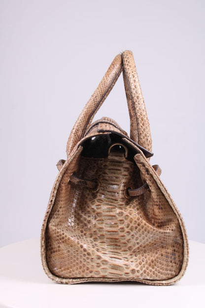 Jimmy Choo Rosalie Python large handbag Beige | O/S, Beige