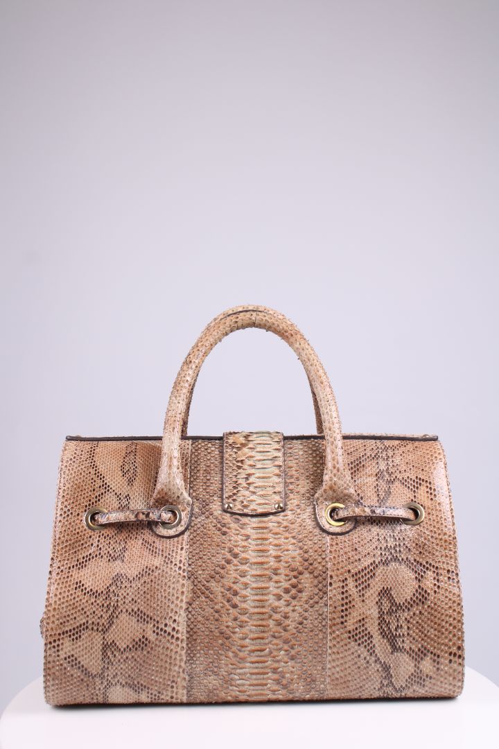 Jimmy Choo Rosalie Python large handbag Beige | O/S, Beige