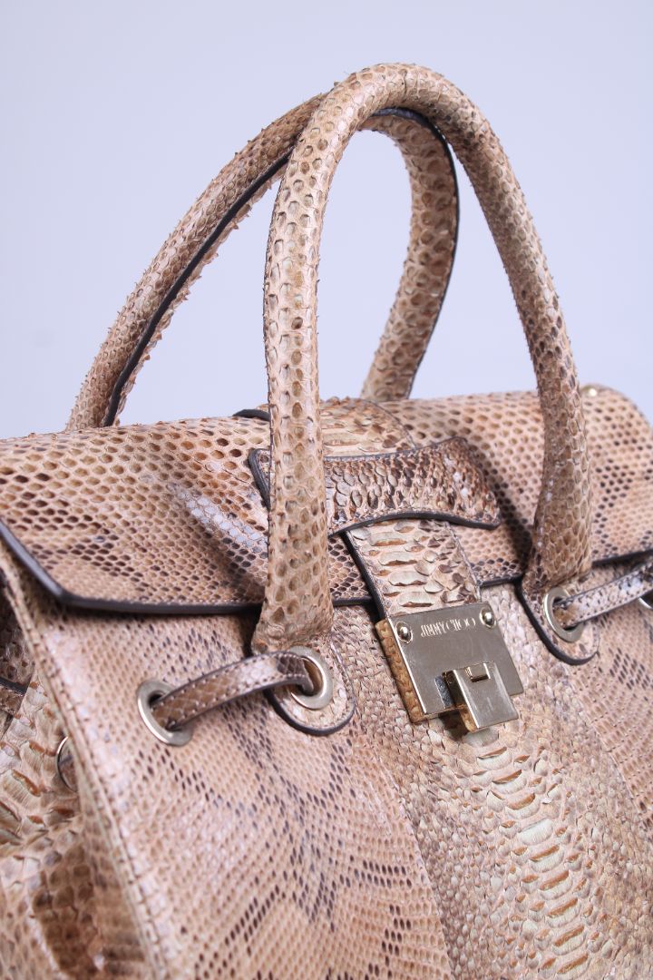 Jimmy Choo Rosalie Python large handbag Beige | O/S, Beige