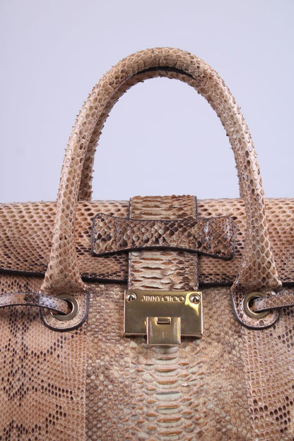 Jimmy Choo Rosalie Python large handbag Beige | O/S, Beige