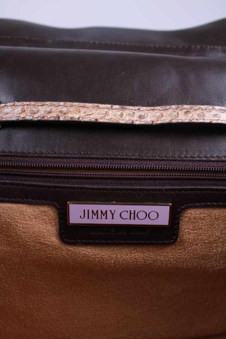 Jimmy Choo Rosalie Python large handbag Beige | O/S, Beige