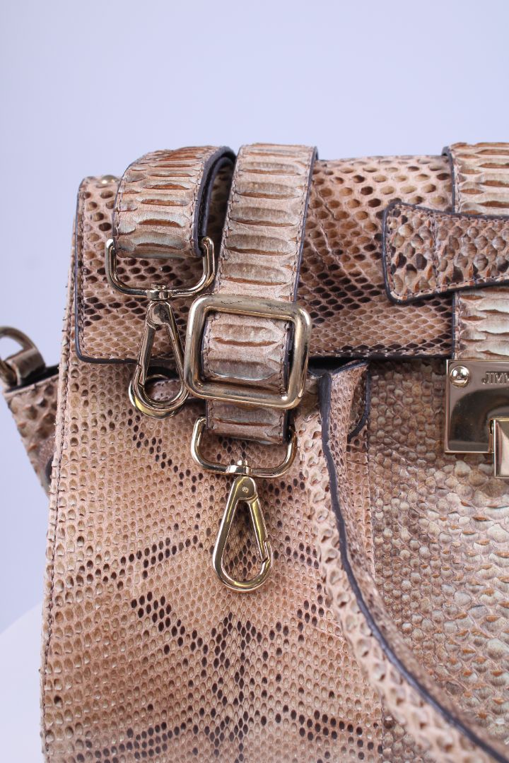 Jimmy Choo Rosalie Python large handbag Beige | O/S, Beige