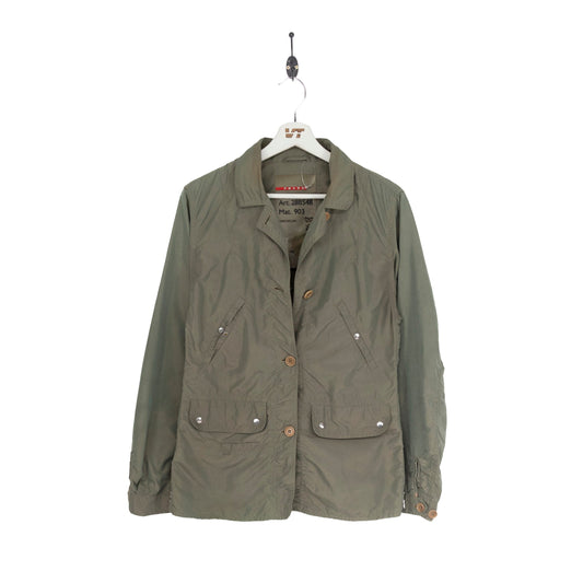 Prada Iridescent Waterproof Button Up Jacket