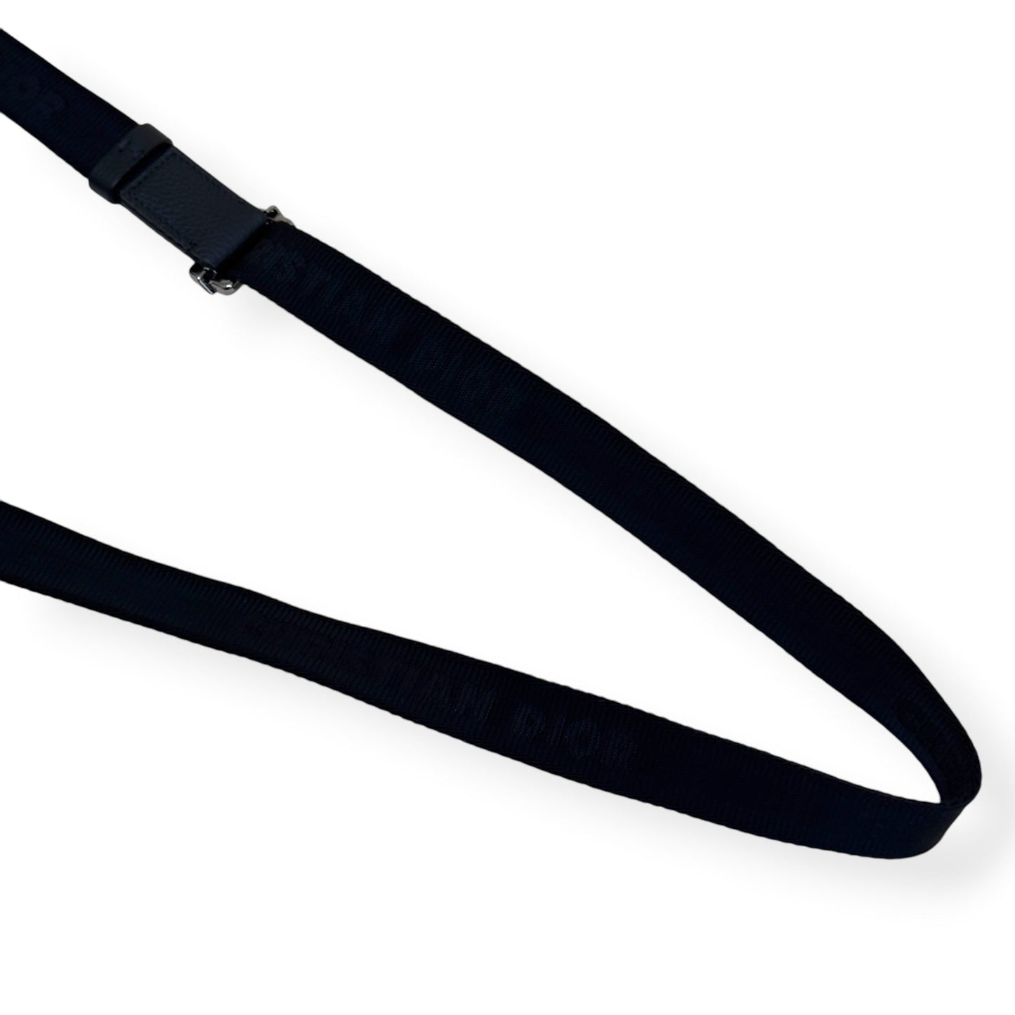 DIOR OBLIQUE JACQUARD ZIPPED POUCH WITH STRAP BLACK S | O/S, Black