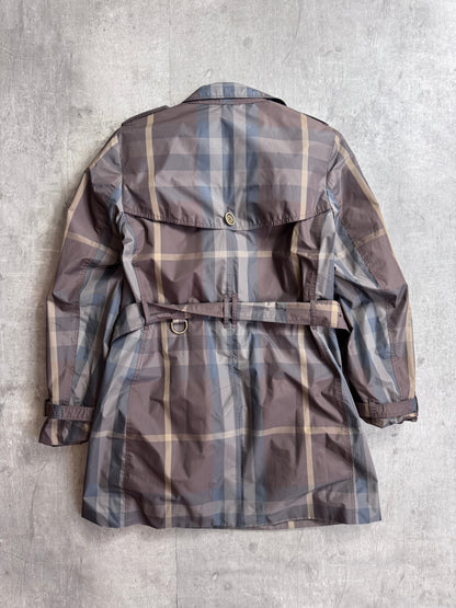Burberry Brit Lightweight Brown Novacheck Rain Mac Coat