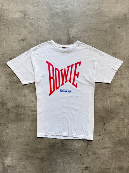 2000s David Bowie "Lets Dance 1983 Tour" Graphic Tee | Medium, Multicoloured