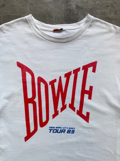 2000s David Bowie "Lets Dance 1983 Tour" Graphic Tee | Medium, Multicoloured
