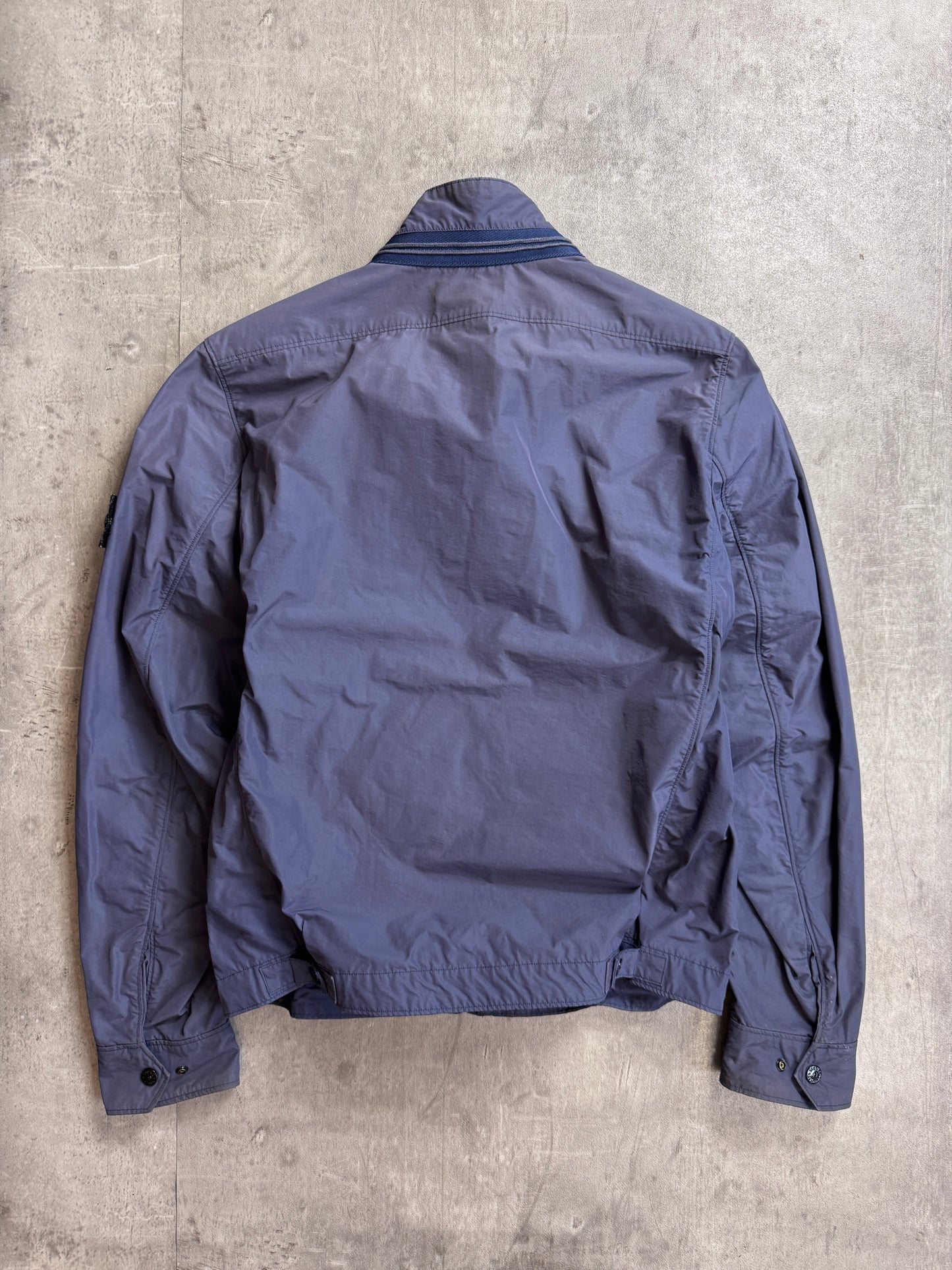 Stone Island S/S 2014 Micro Reps Ribbed Collar Purple Tech Jacket