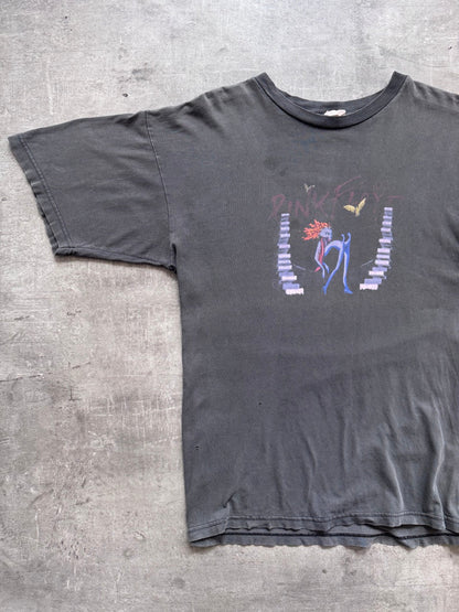 1990's Pink Floyd The Wall Faded Black Graphic Tee | Large, Multicoloured