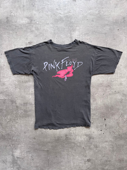 1990's Pink Floyd The Wall Faded Black Graphic Tee | Large, Multicoloured