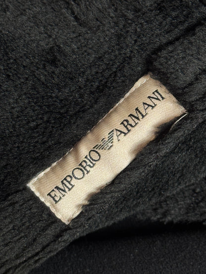 1990's Emporio Armani Double Breasted Raw Edge Seam Trench