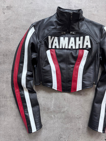 VT Rework: Yamaha Racing Exposed Front Modular Leather Blouson | Small, Multicoloured