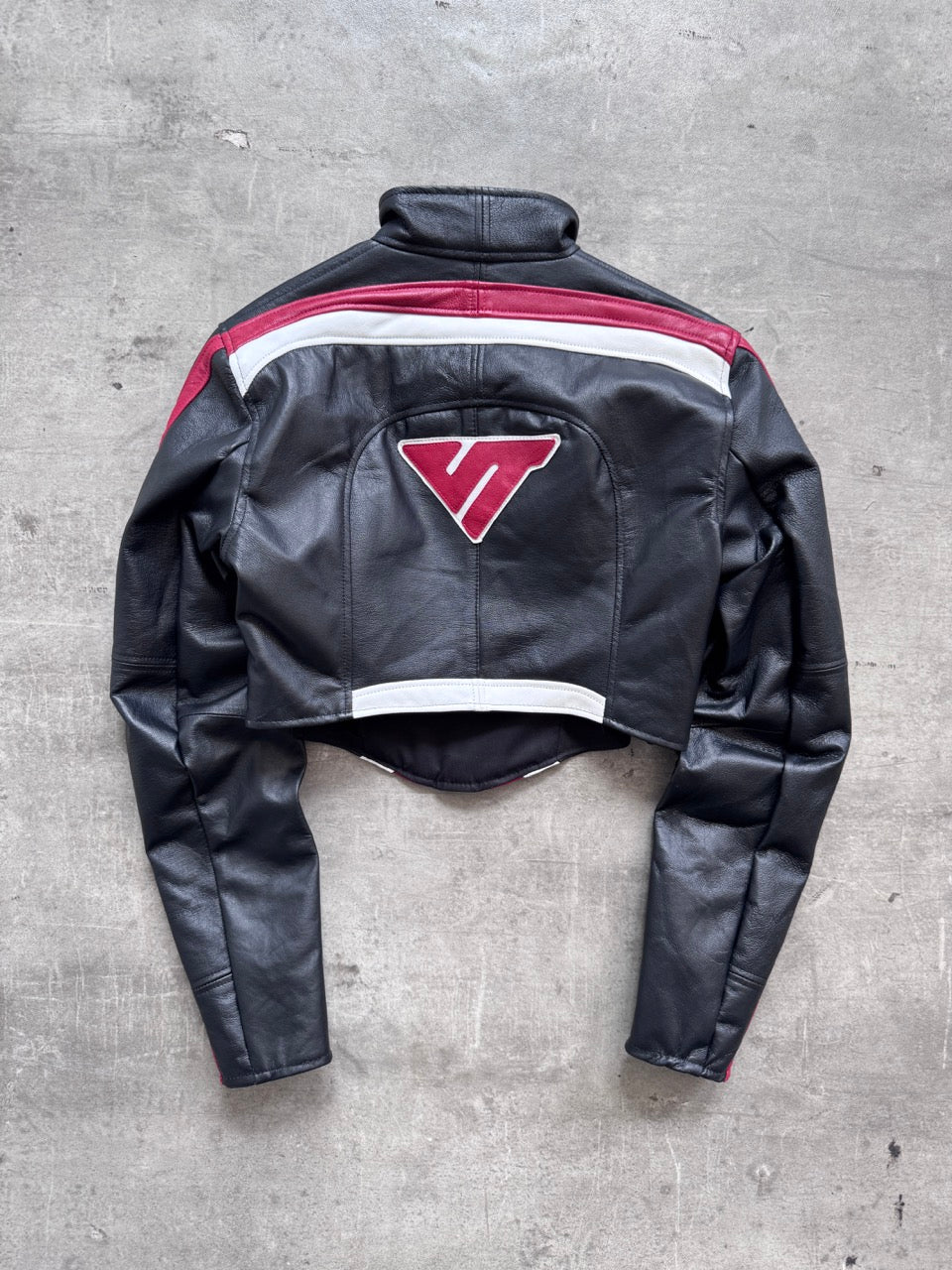 VT Rework: Yamaha Racing Exposed Front Modular Leather Blouson | Small, Multicoloured