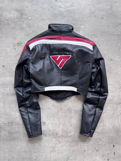 VT Rework: Yamaha Racing Exposed Front Modular Leather Blouson | Small, Multicoloured