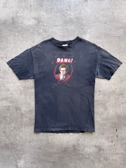 2000's Napoleon Dynamite "Dang!" Faded Black Graphic Tee | Medium, Multicoloured