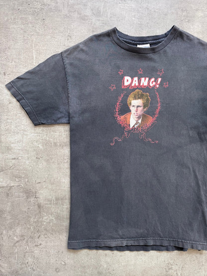 2000's Napoleon Dynamite "Dang!" Faded Black Graphic Tee | Medium, Multicoloured