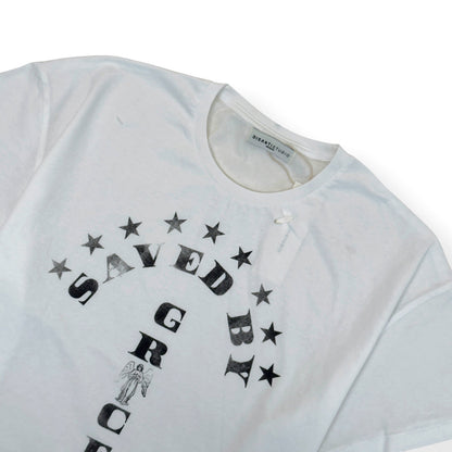 DI SANTI STUDIO SAVED BY GRACE CROPPED T-SHIRT WHITE M | Medium, White