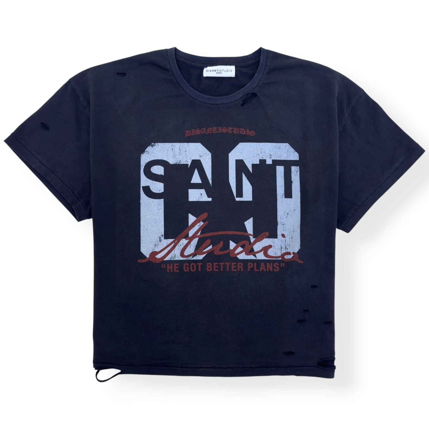 DI SANTI STUDIO SANT STUDIO CROPPED T-SHIRT BLACK M | Medium, Black