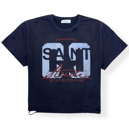 DI SANTI STUDIO SANT STUDIO CROPPED T-SHIRT BLACK M | Medium, Black