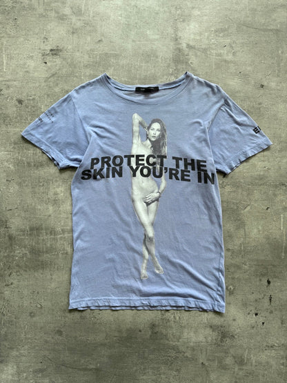 2000's Marc Jacobs 'Protect The Skin You're In' Erin Wasson Graphic Tee | Small, Multicoloured