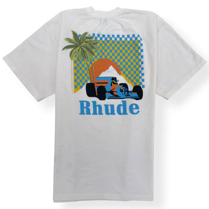 RHUDE GRAPHIC T-SHIRT WHITE M | Medium, White
