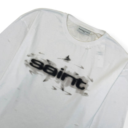 DI SANTI STUDIO SAINT LONG SLEEVE CROPPED T-SHIRT WHITE S | Small, White