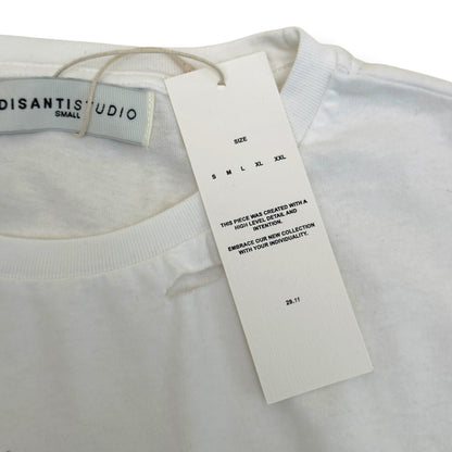 DI SANTI STUDIO SAINT LONG SLEEVE CROPPED T-SHIRT WHITE S | Small, White