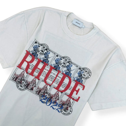 RHUDE MONACO T-SHIRT WHITE S | Small, White