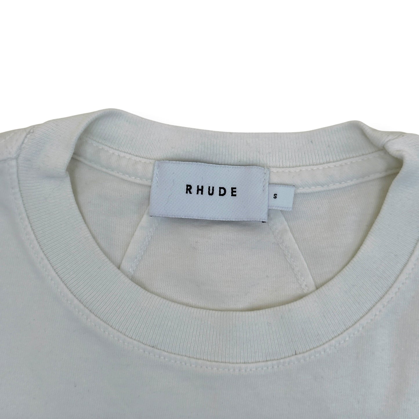 RHUDE MONACO T-SHIRT WHITE S | Small, White