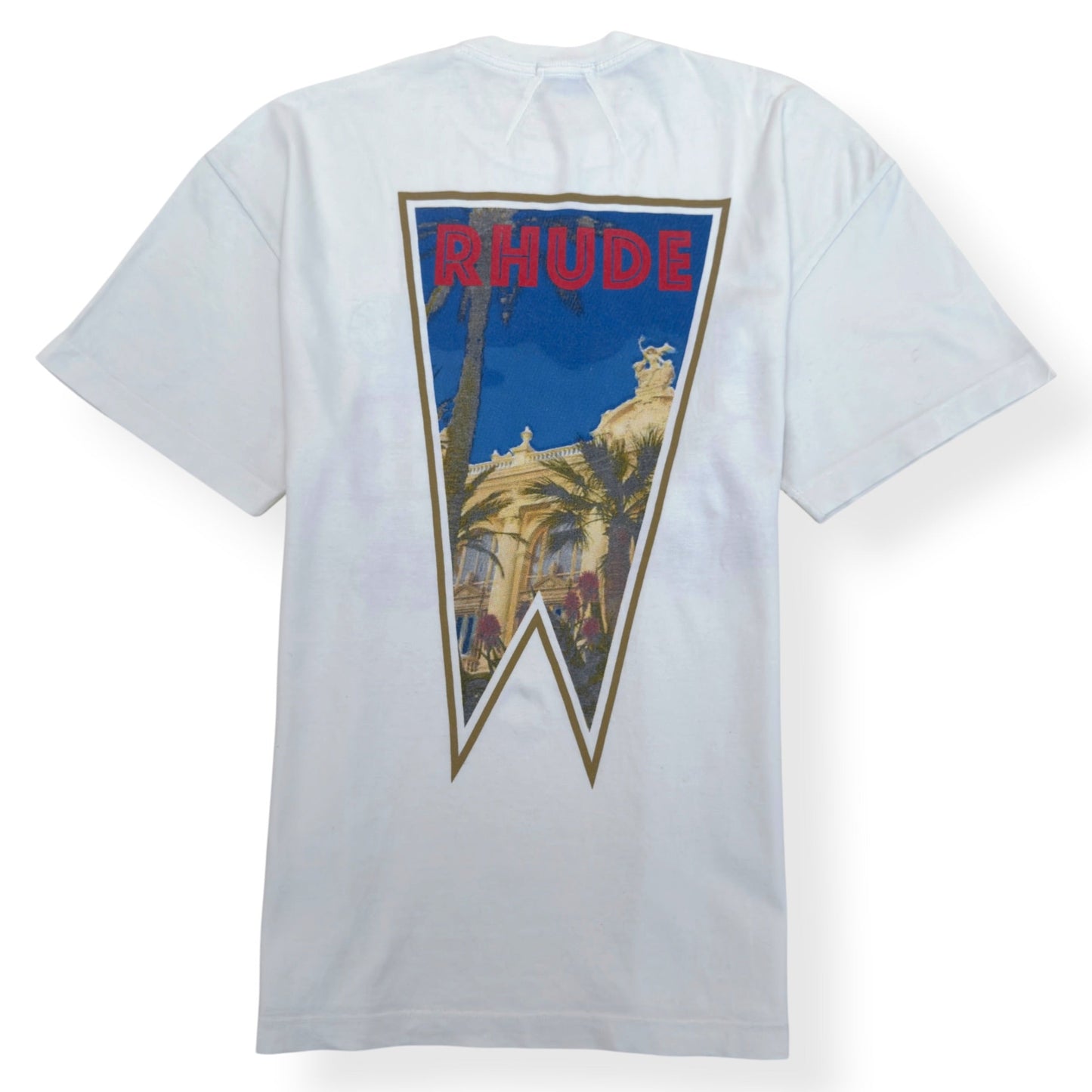 RHUDE MONACO T-SHIRT WHITE S | Small, White