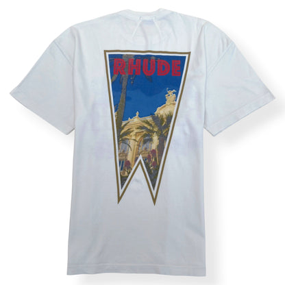 RHUDE MONACO T-SHIRT WHITE S | Small, White