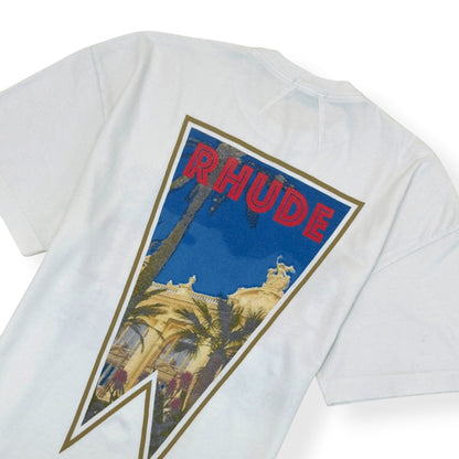 RHUDE MONACO T-SHIRT WHITE S | Small, White