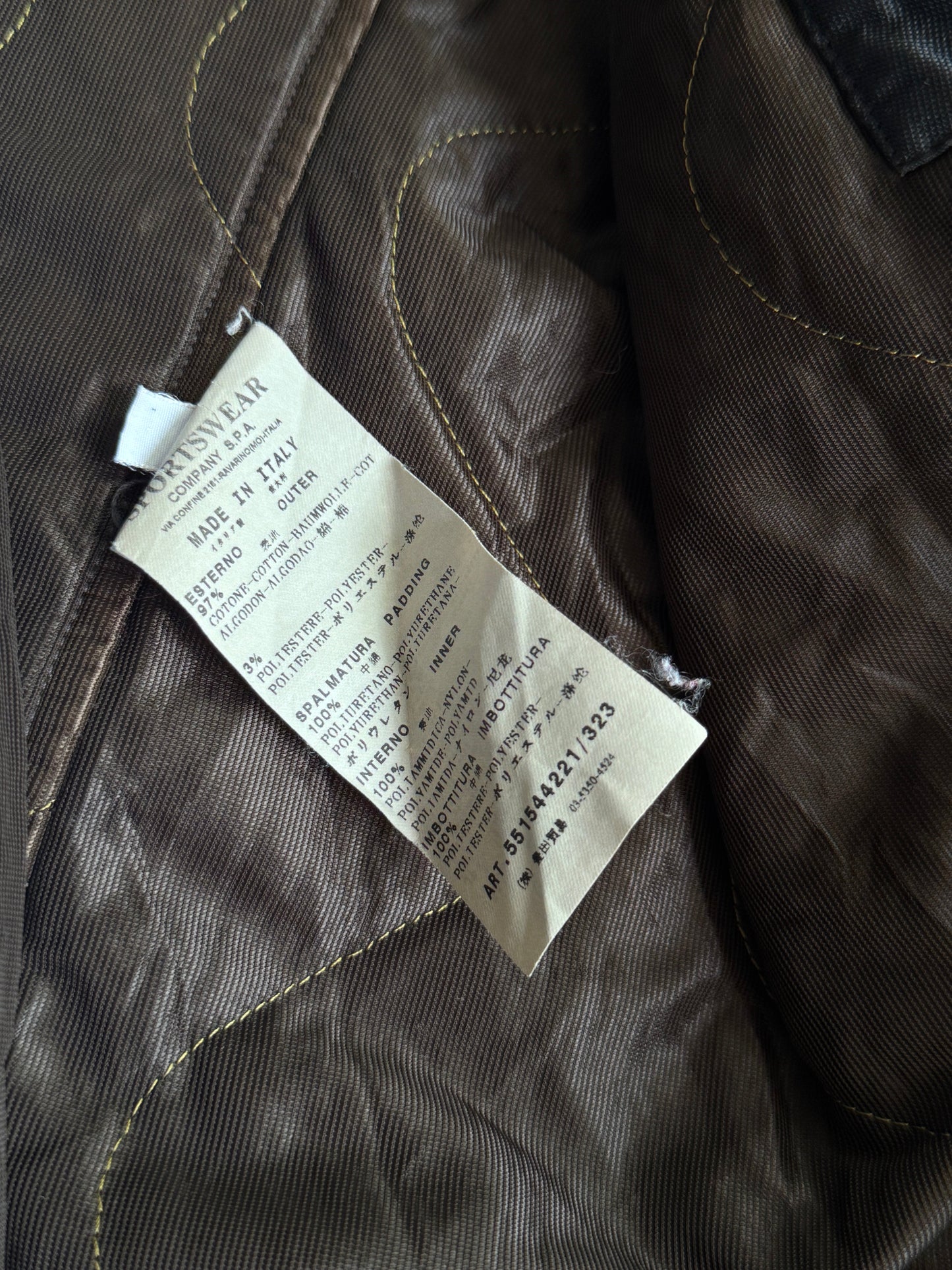 Stone Island A/W 2011 Raso-R Military Quilt Parka Jacket