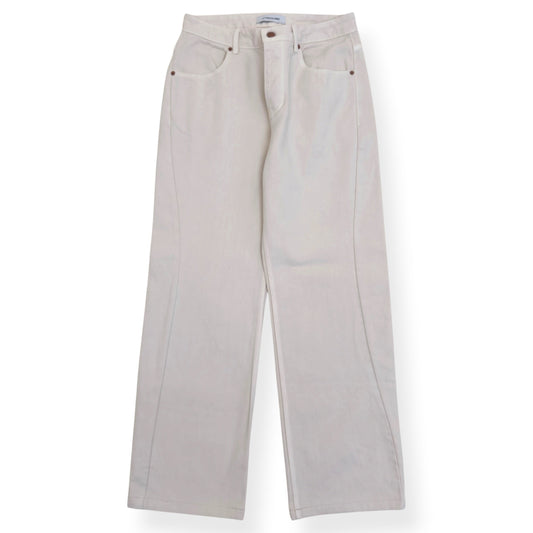 LE17SEPTEMBRE ONE TUCK WIDE DENIM JEANS IVORY 46 / XS | XS, Ivory