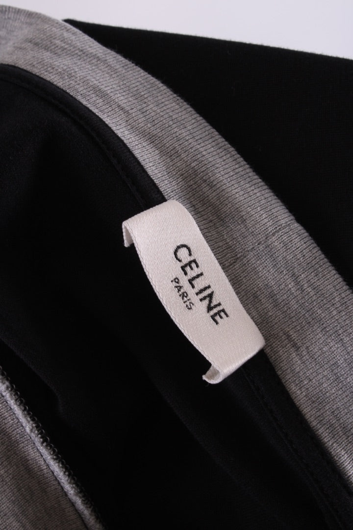 Celine L/S Layered Skater Logo Top Black/ Grey | Large, Multicoloured