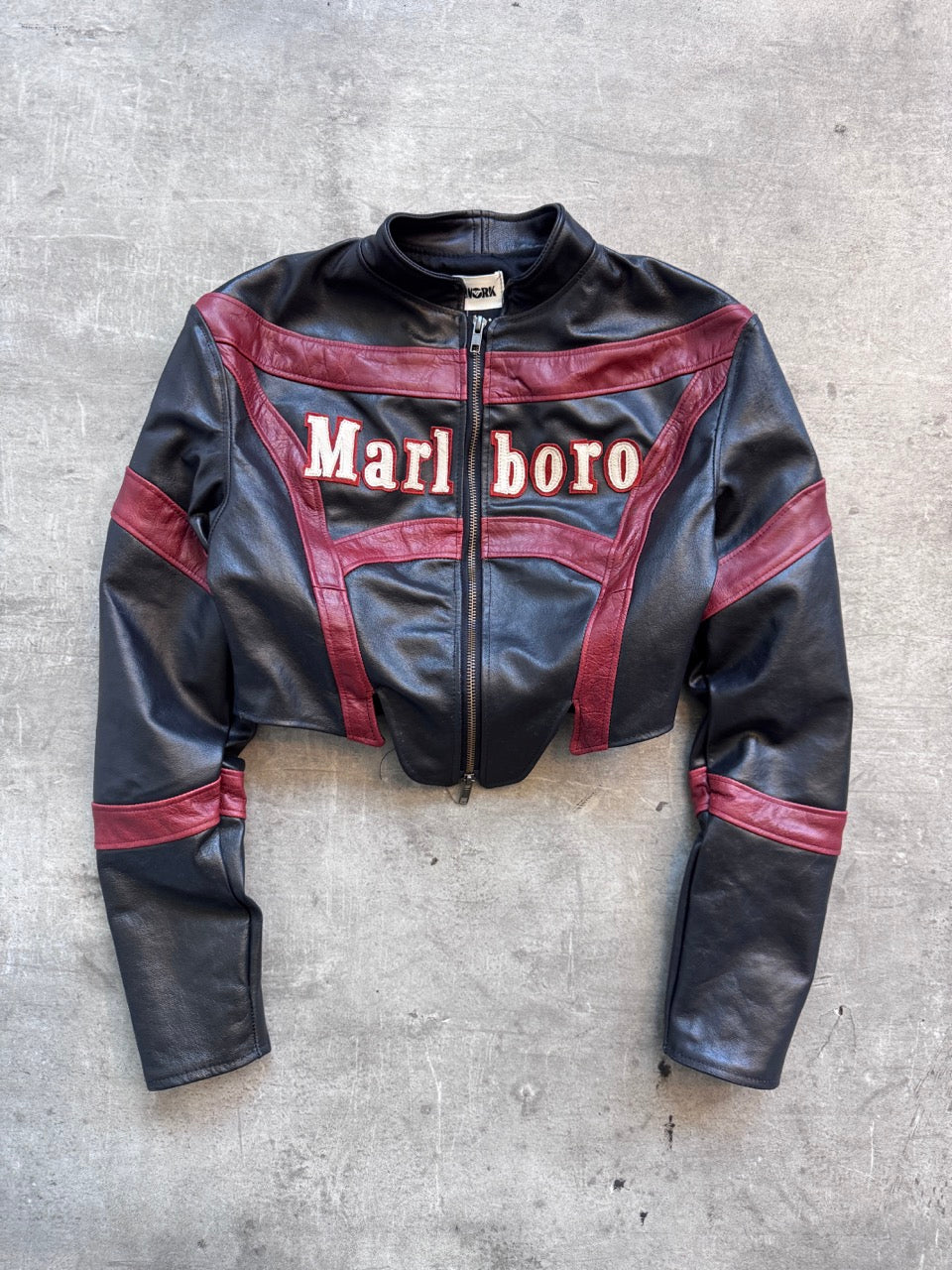 VT Rework : Marlboro Corset Style Racing Jacket | Medium, Multicoloured