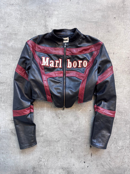 VT Rework : Marlboro Corset Style Racing Jacket | Medium, Multicoloured