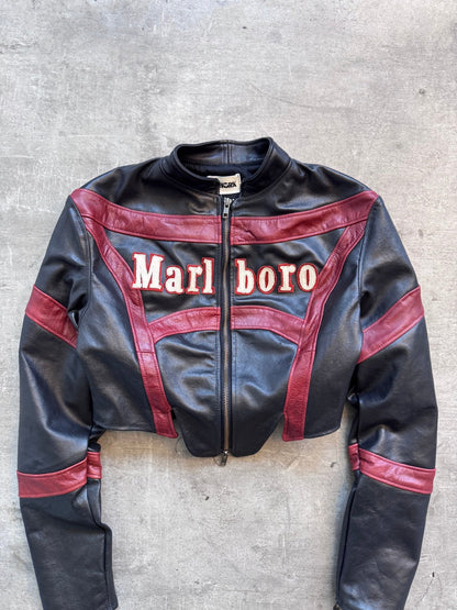 VT Rework : Marlboro Corset Style Racing Jacket | Medium, Multicoloured