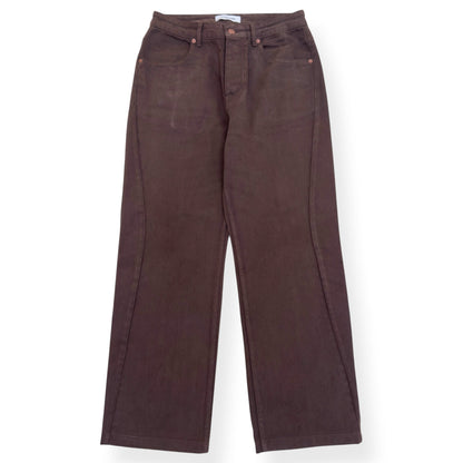 LE17SEPTEMBRE ONE TUCK WIDE DENIM JEANS BROWN 46 / XS | XS, Brown
