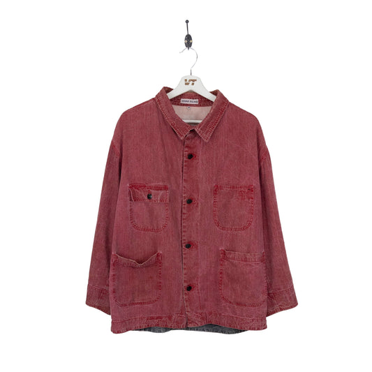 Stone Island 1985-87 Red Faded Button Up Shirt