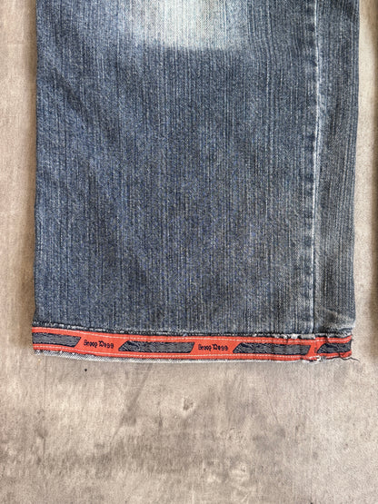 1990's Snoop Dogg Embroidered Faded Jeans