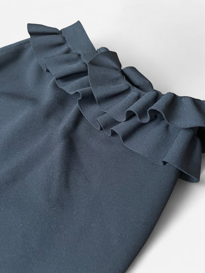 Alexander McQueen Ruffled Asymmetric Maxi Pencil Skirt